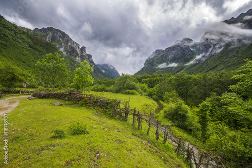 Albanian Alps,valley ropojana, Montenegro photo