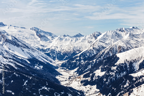 Winter landscape in Alps