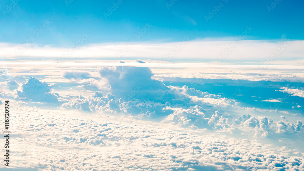 Fototapeta premium Clouds view from aircraft 