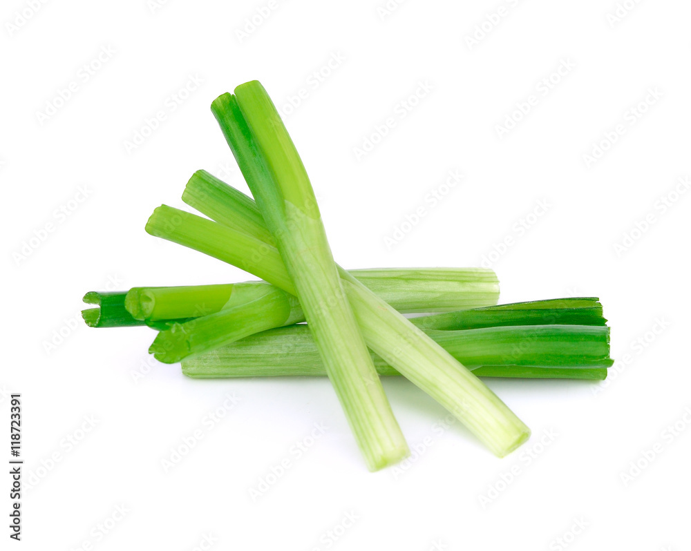 Green onion isolated on the white background Green onion isolated on the white background
