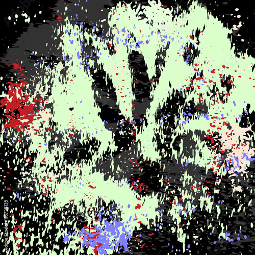 graffiti stains on a black grunge background texture
