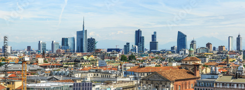 Milan new city view from above