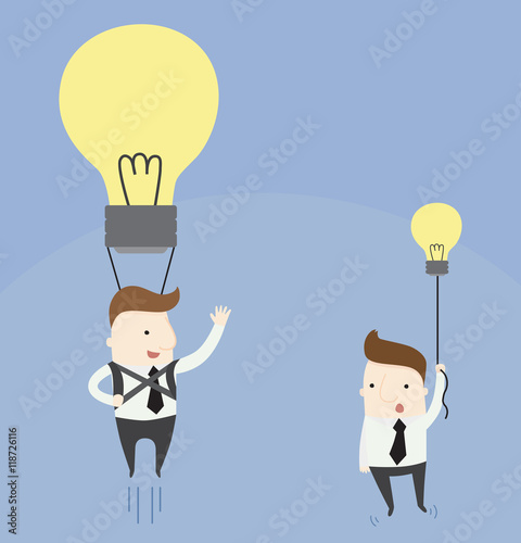 Big idea ,vector illustration cartoon