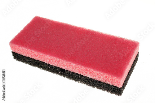 Sponge red and black