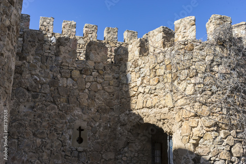 battlements, fortress and castle of Consuegra in Toledo, Spain.