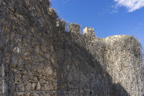 fortress and castle of Consuegra in Toledo, Spain. medieval fort
