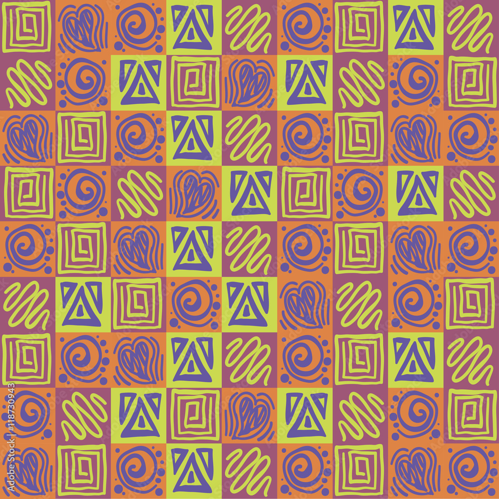 seamless aztec pattern