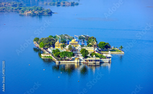 Jag Mandir Palace on lake Pichola in Udaipur, India