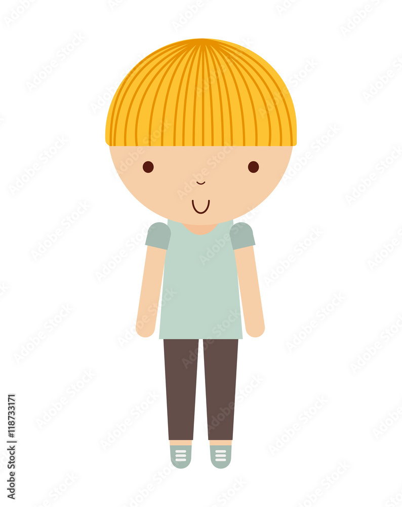 little cute boy isolated icon little cute boy isolated icon