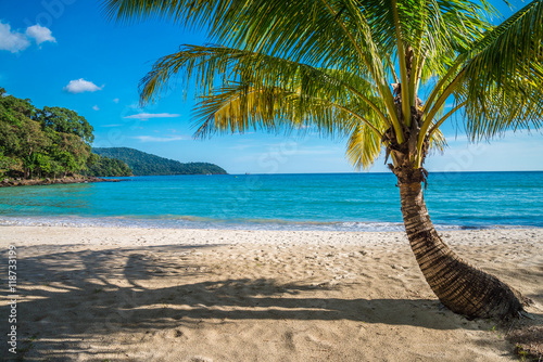 Beautiful tropical island beach summer holiday - Travel summer vacation concept.