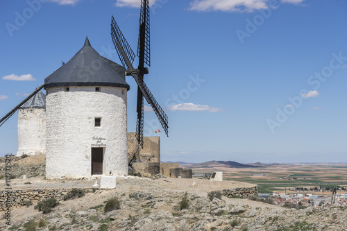 windmills of Consuegra in Toledo, Spain. They served to grind gr