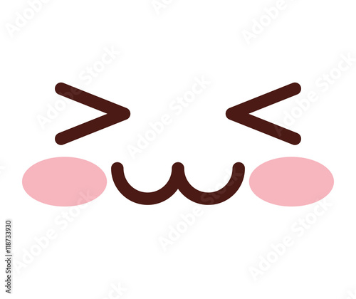 face emoticon cute square icon