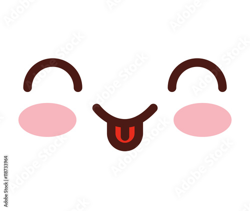 face emoticon cute square icon