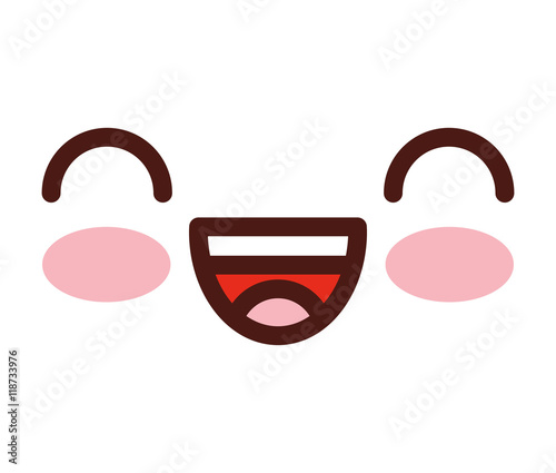 face emoticon cute square icon