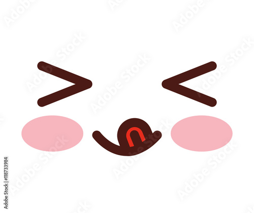 face emoticon cute square icon