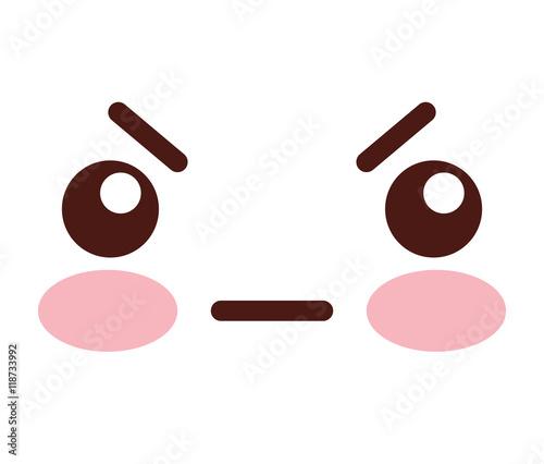 face emoticon cute square icon
