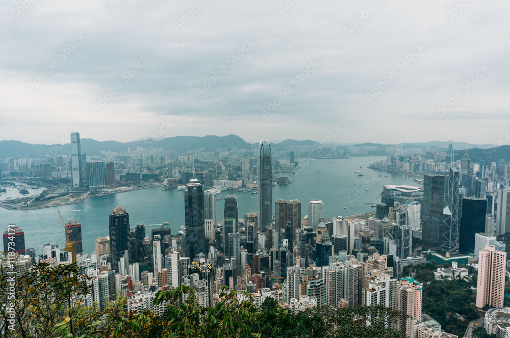 Obraz premium Hong Kong city
