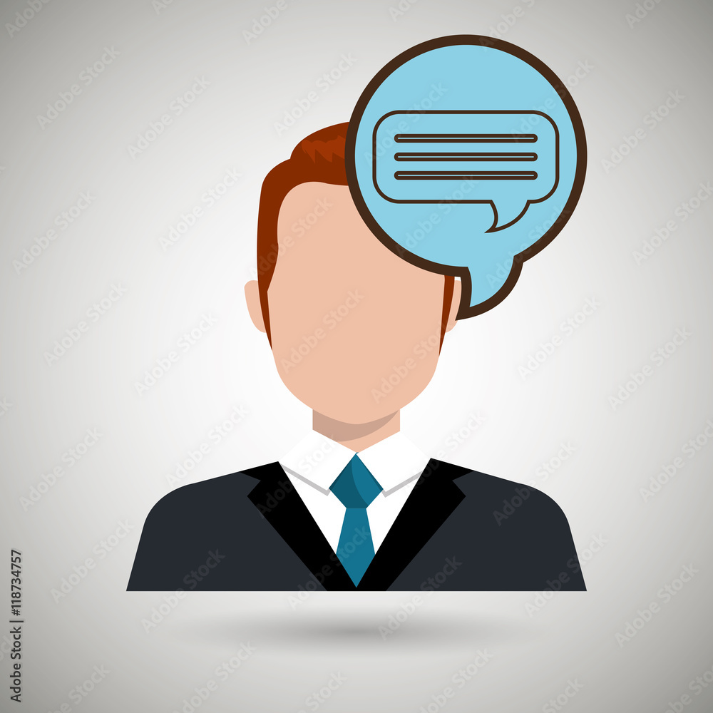 man idea bubble speak vector illustration design man idea bubble speak vector illustration design