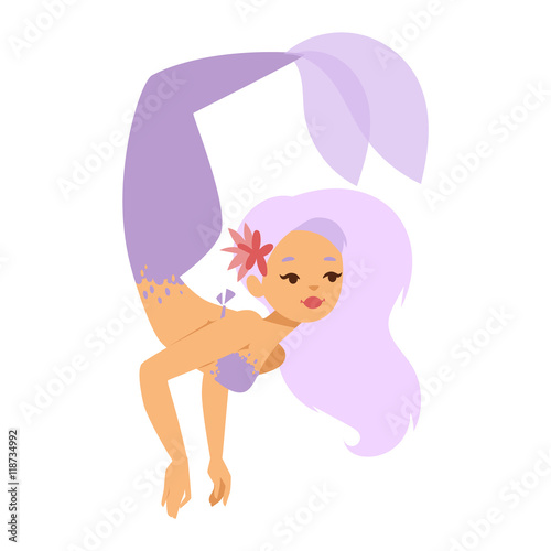 Mermaid nixie character vector