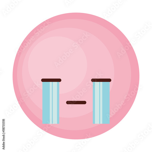 face emoticon cute circle icon