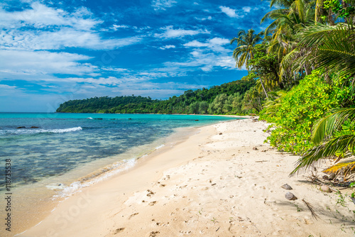 Beautiful tropical island beach summer holiday - Travel summer vacation concept © pla2na