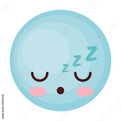 face emoticon cute circle icon