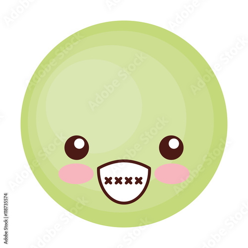 face emoticon cute circle icon