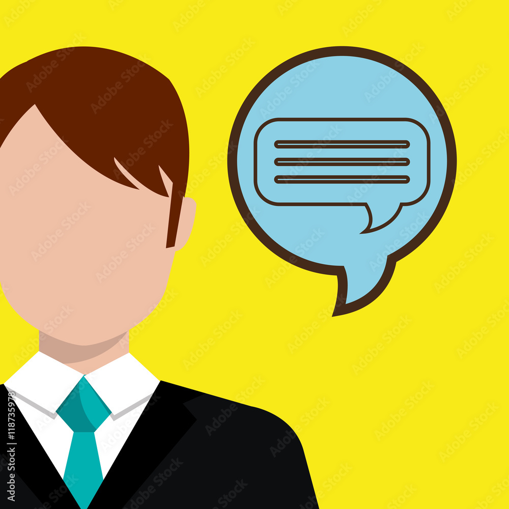 man idea bubble speak vector illustration design man idea bubble speak vector illustration design