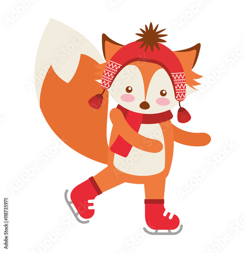 cute animal with christmas clothes