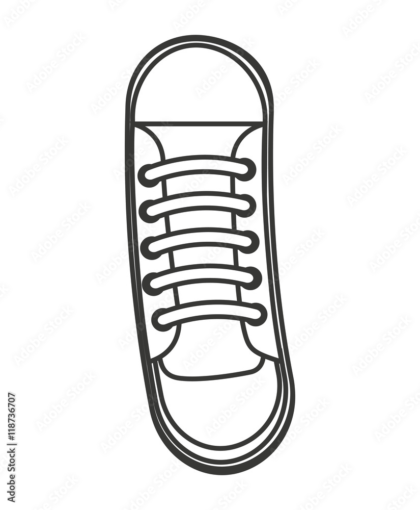 shoes young fashion isolated icon