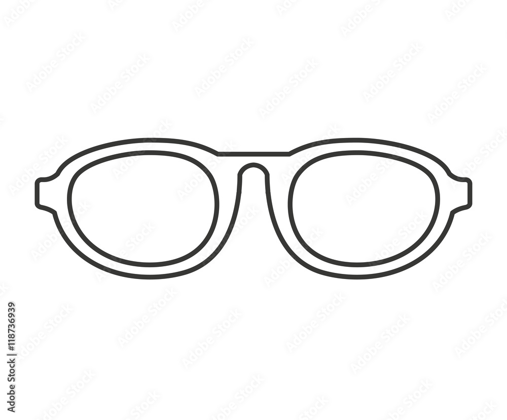 fashion glasses isolated icon fashion glasses isolated icon