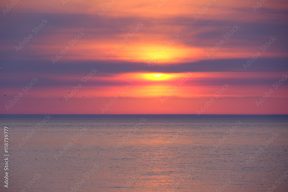 Sunset at Lake Michigan