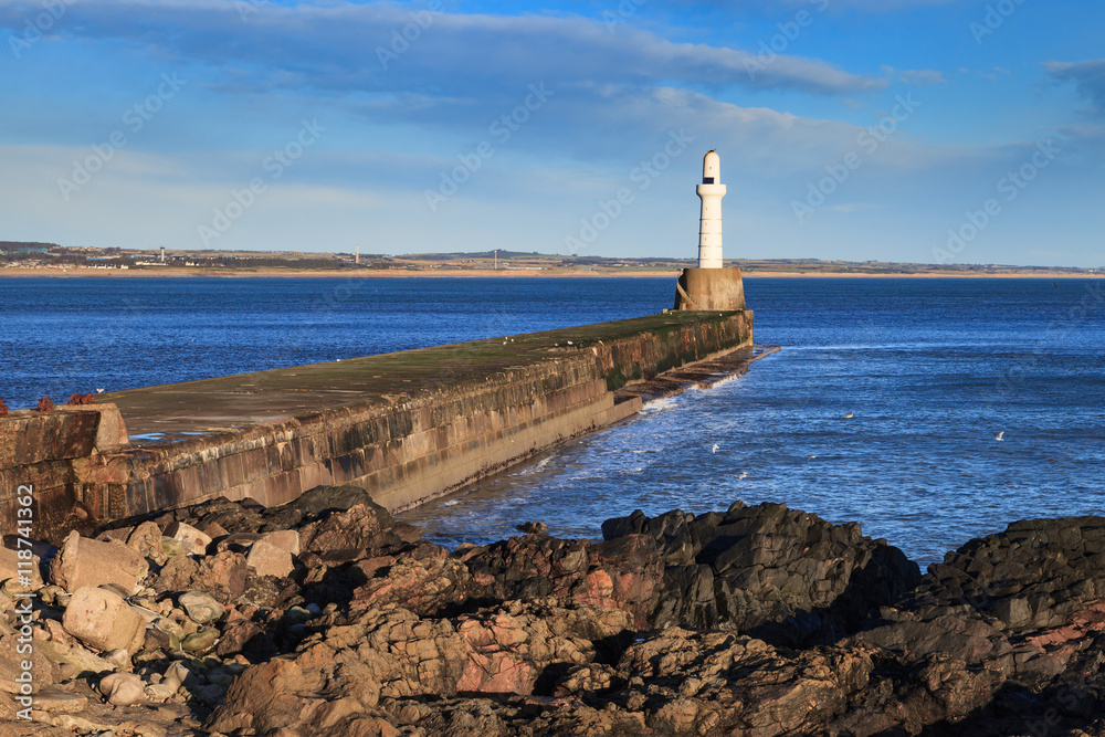 Fototapeta premium Lighthouse in Aberdeen, Scotland