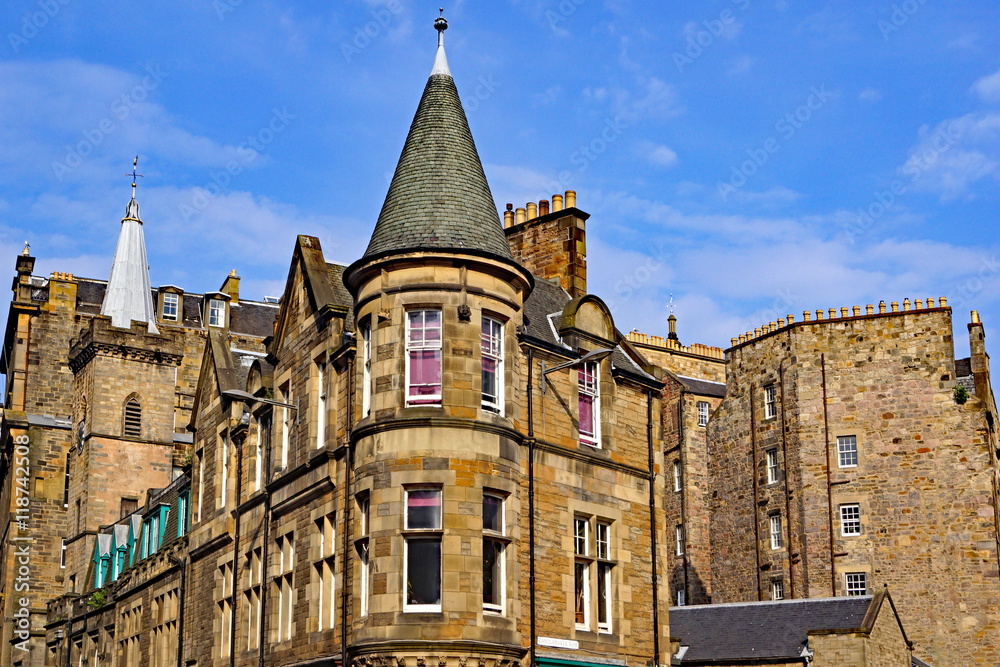 Mittelalterliche Altstadt von EDINBURG ( Schottland )