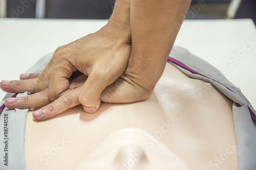 Obraz na płótnie cpr training
