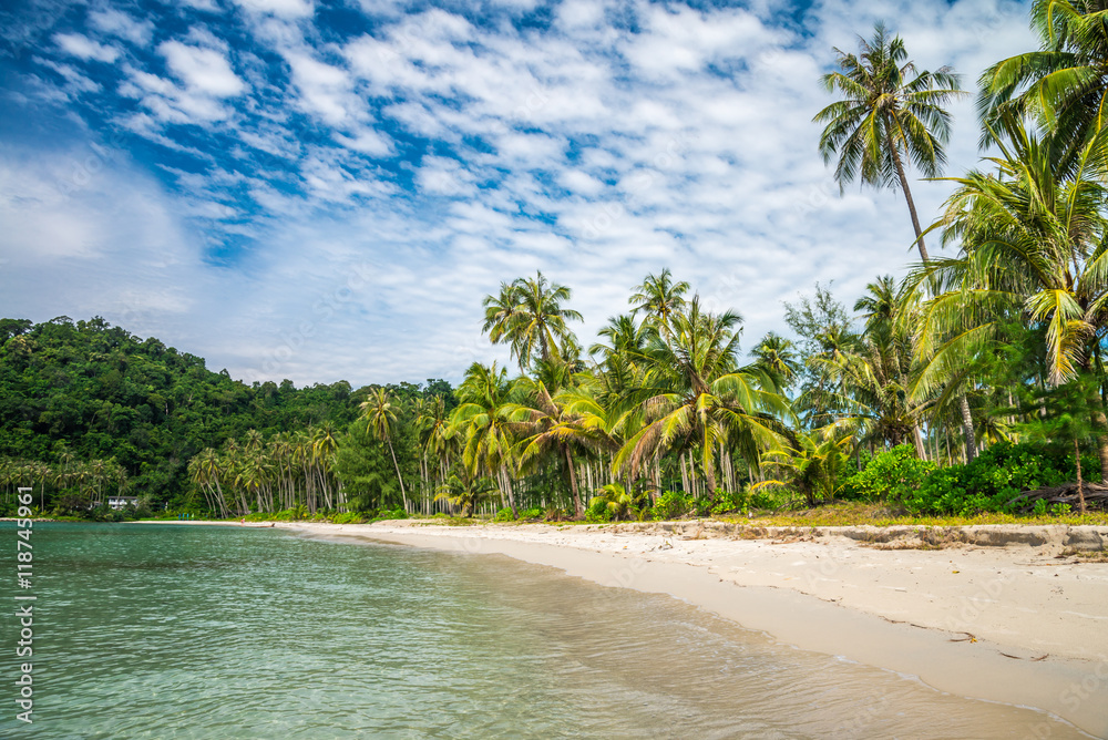 Obraz premium Beautiful tropical island beach summer holiday - Travel vacation concept.