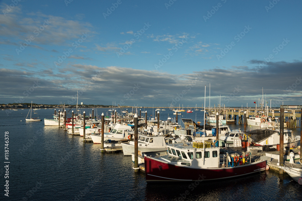 Boats in Provincetown Harbor