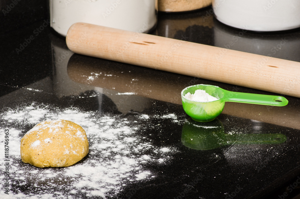 Dough ball ready to form Dough ball ready to form