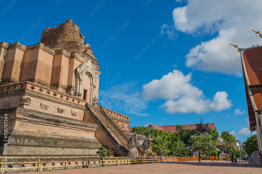 buddist pagoda at wat Chedi Luang,Chiang Mai. buddist pagoda at wat Chedi Luang,Chiang Mai.