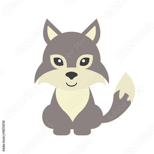 cartoon wolf