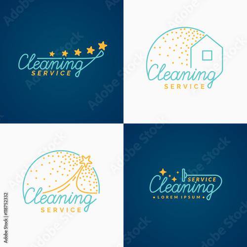 Set. Cleaning Logo.