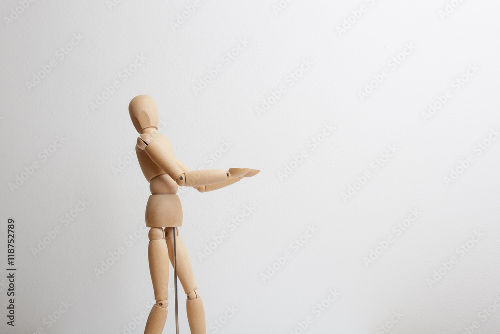 Wooden dummy posing Wooden dummy posing