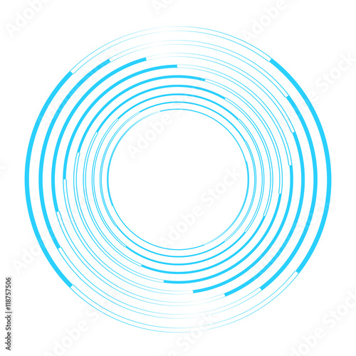 Isolated vortex on background