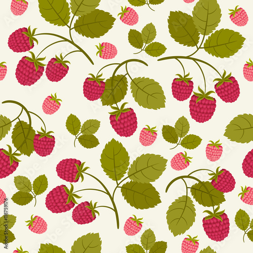 Raspberry seamless wallpaper