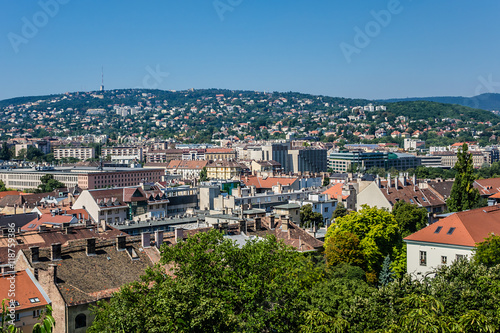 Budapest Panoramic view from Castle District of Buda. Hungary.