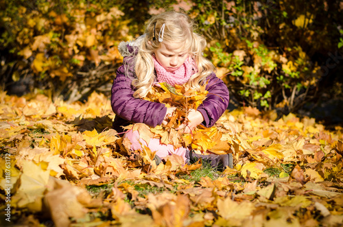 in autumn park