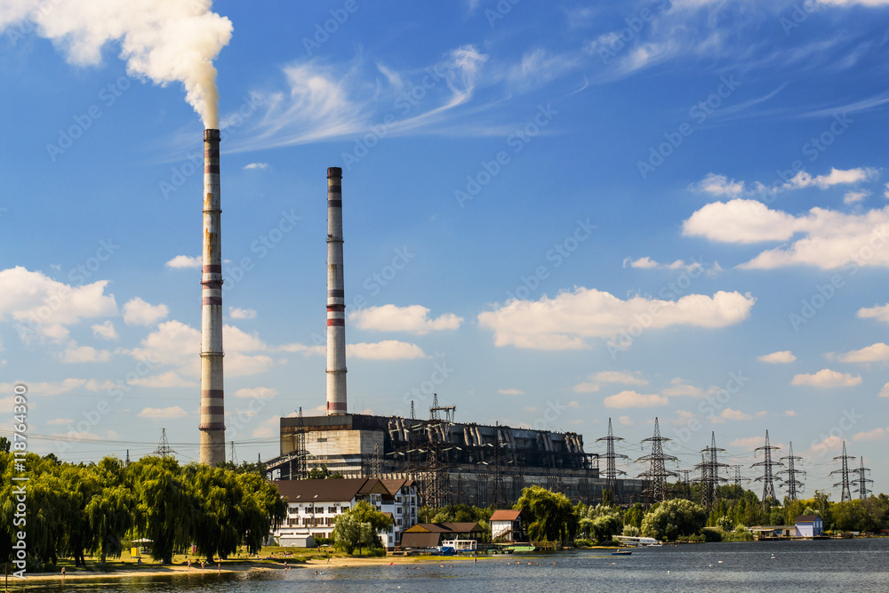 Fototapeta premium Ladyzhyn Power Station, UKRAINE