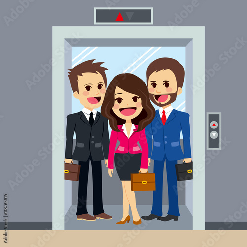 Business people inside offi...