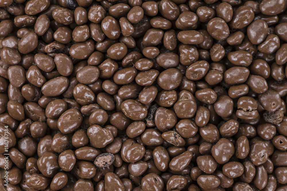 Fototapeta premium Chocolate Raisins (for use as background)