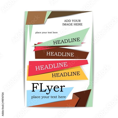 Vector Cover for your design. A4 size.